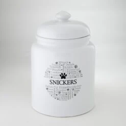 Frisco Ceramic Paw Personalized Treat Jar, 13 Cup, 104oz 10 Frisco Ceramic Paw Personalized Treat Jar, 13 Cup, 104oz -Frisco 301183 PT4. AC SS1800 V1630554432