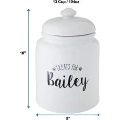 Frisco Ceramic "Treats For" Personalized Treat Jar, 13 Cup, 104oz 7 Frisco Ceramic "Treats For" Personalized Treat Jar, 13 Cup, 104oz -Frisco 301185 PT1. AC SS1800 V1631279777