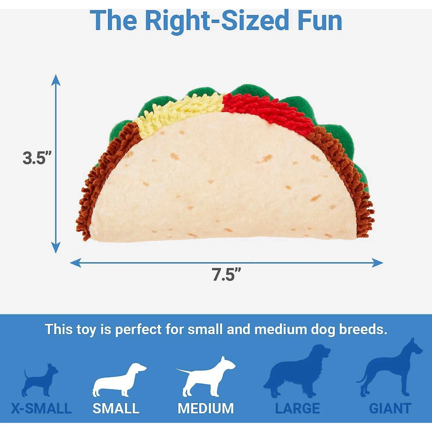 Frisco Pizza Slice Plush Squeaky Dog Toy & Frisco Taco Plush Squeaky Dog Toy 6 Frisco Pizza Slice Plush Squeaky Dog Toy & Frisco Taco Plush Squeaky Dog Toy - Image 6