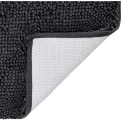 Frisco Microfiber Chenille Shammy Towel & Frisco Microfiber Chenille Paw Print Dog & Cat Mat, Dark Gray -Frisco 303468 PT7. AC SS1800 V1623064958