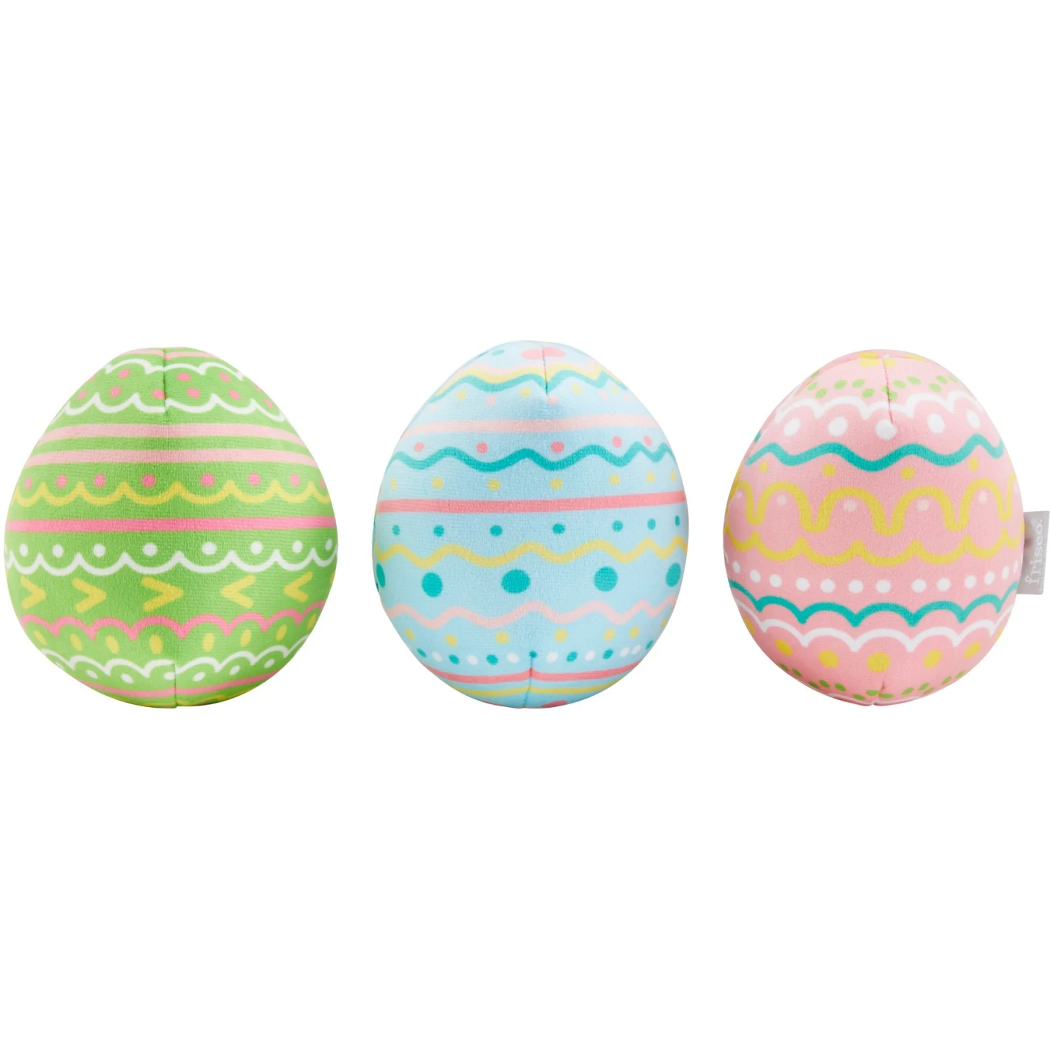 Frisco Easter Eggs Plush Squeaky Dog Toy 3 Frisco Easter Eggs Plush Squeaky Dog Toy - Image 3