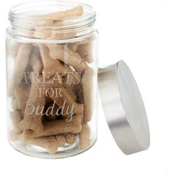 Frisco Paw Print Glass Personalized Treat Jar With Lid, 5 Cup, 40oz 8 Frisco Paw Print Glass Personalized Treat Jar With Lid, 5 Cup, 40oz -Frisco 309522 PT3. AC SS1800 V1645206096