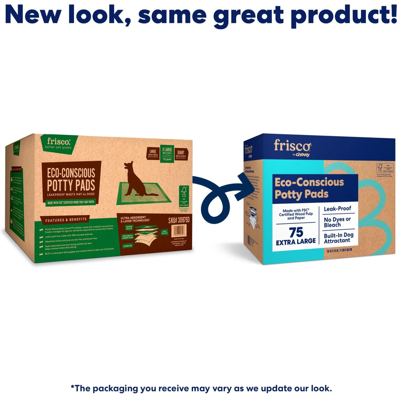 Frisco Extra Large Eco-Conscious Dog Training & Potty Pads 2 Frisco Extra Large Eco-Conscious Dog Training & Potty Pads - Image 2