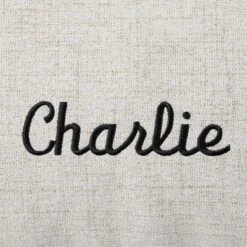 Frisco Personalized Knife Edge Bed, Beige Linen, X-Large -Frisco 311760 PT3. AC SS1800 V1630593981