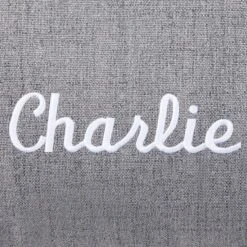 Frisco Personalized Knife Edge Bed, Dark Grey Linen, X-Large -Frisco 311764 PT3. AC SS1800 V1630594000