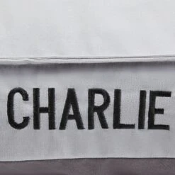 Frisco Personalized Silver Bolstered Bed With Silver Check Bolster, X-Large 7 Frisco Personalized Silver Bolstered Bed With Silver Check Bolster, X-Large -Frisco 311772 PT4. AC SS1800 V1630594012