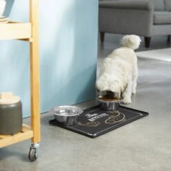 Frisco Silicone Fish Print Dog & Cat Food Mat, Black 8 Frisco Silicone Fish Print Dog & Cat Food Mat, Black -Frisco 311953 PT2. AC SS1800 V1642542742