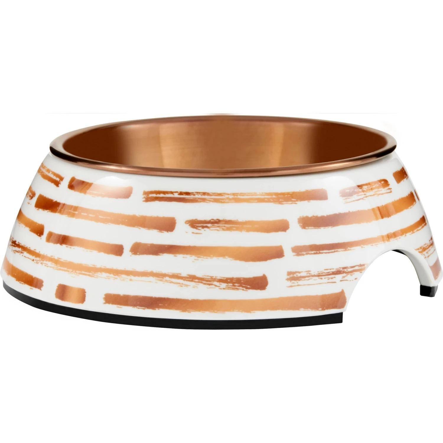 Frisco Copper Print Design Stainless Steel Dog & Cat Bowl 1 Frisco Copper Print Design Stainless Steel Dog & Cat Bowl