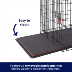 Frisco XX-Large Heavy Duty Enhanced Lock Double Door Wire Dog Crate, Fold & Carry Wire Dog Crate & Mat Kit, 54" -Frisco 318116 PT4. AC SS1800 V1634155019