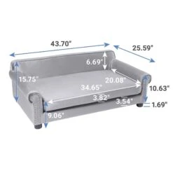 Frisco Sofa Pet Bed With Removable Cover & Frisco Eyelash Cat & Dog Blanket 11 Frisco Sofa Pet Bed With Removable Cover & Frisco Eyelash Cat & Dog Blanket -Frisco 319504 PT2. AC SS1800 V1630626372