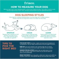 Frisco Farmhouse Rectangular Bolster Dog Bed W/ Removable Cover -Frisco 333868 PT3. AC SS1800 V1658716392