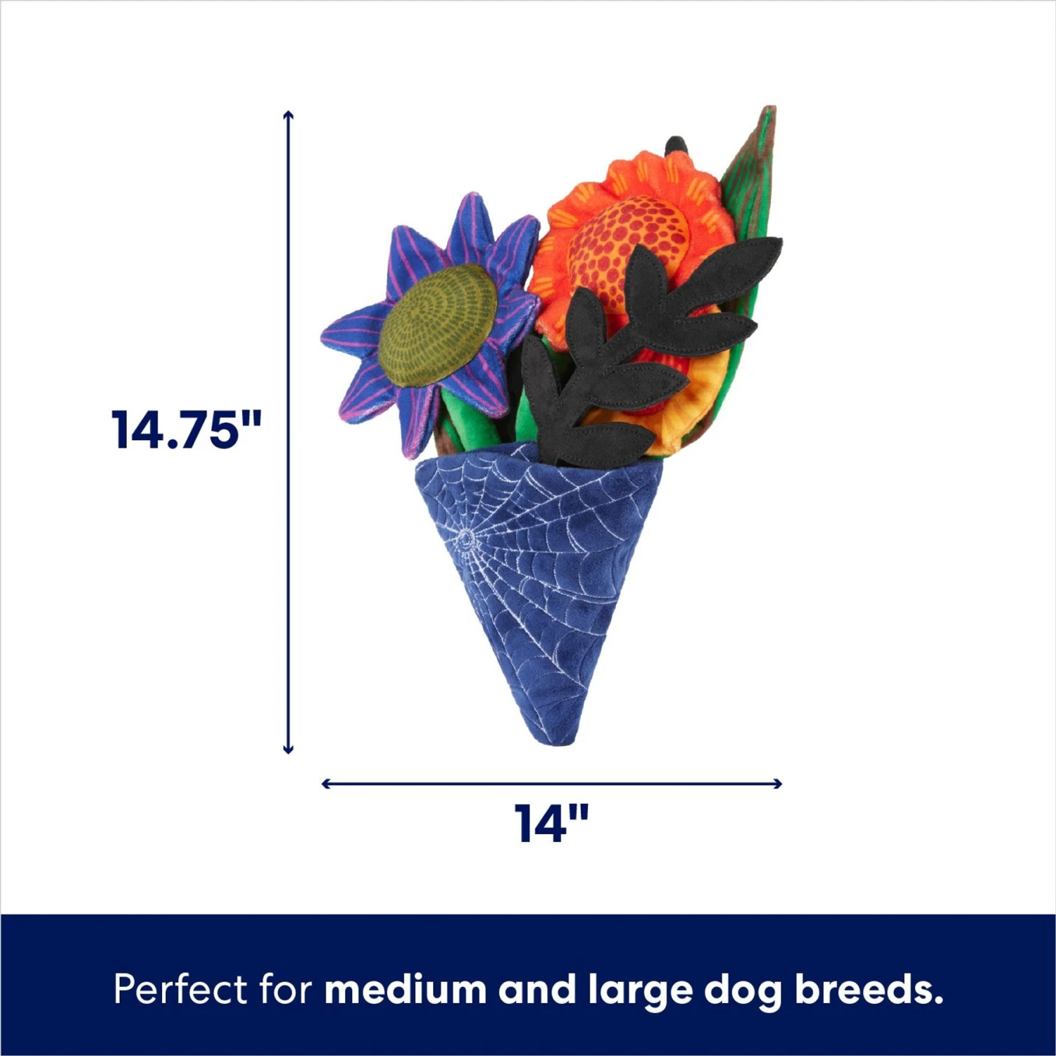 Frisco Halloween Bouquet Plush Squeaky Dog Toy 2 Frisco Halloween Bouquet Plush Squeaky Dog Toy - Image 2