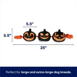 Frisco Halloween Pumpkins Plush With Rope Squeaky Dog Toy -Frisco 344154 PT1. AC SS1800 V1689878444