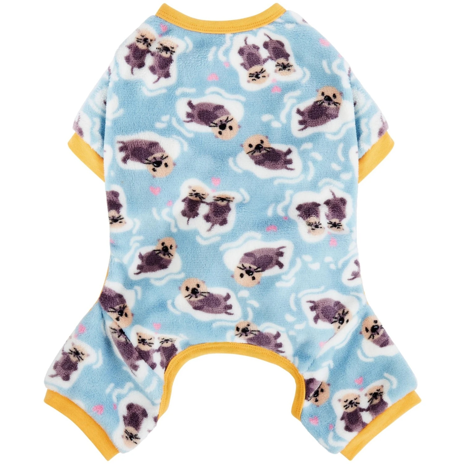 Frisco Love Otters Dog & Cat Fleece Pajamas 4 Frisco Love Otters Dog & Cat Fleece Pajamas - Image 4