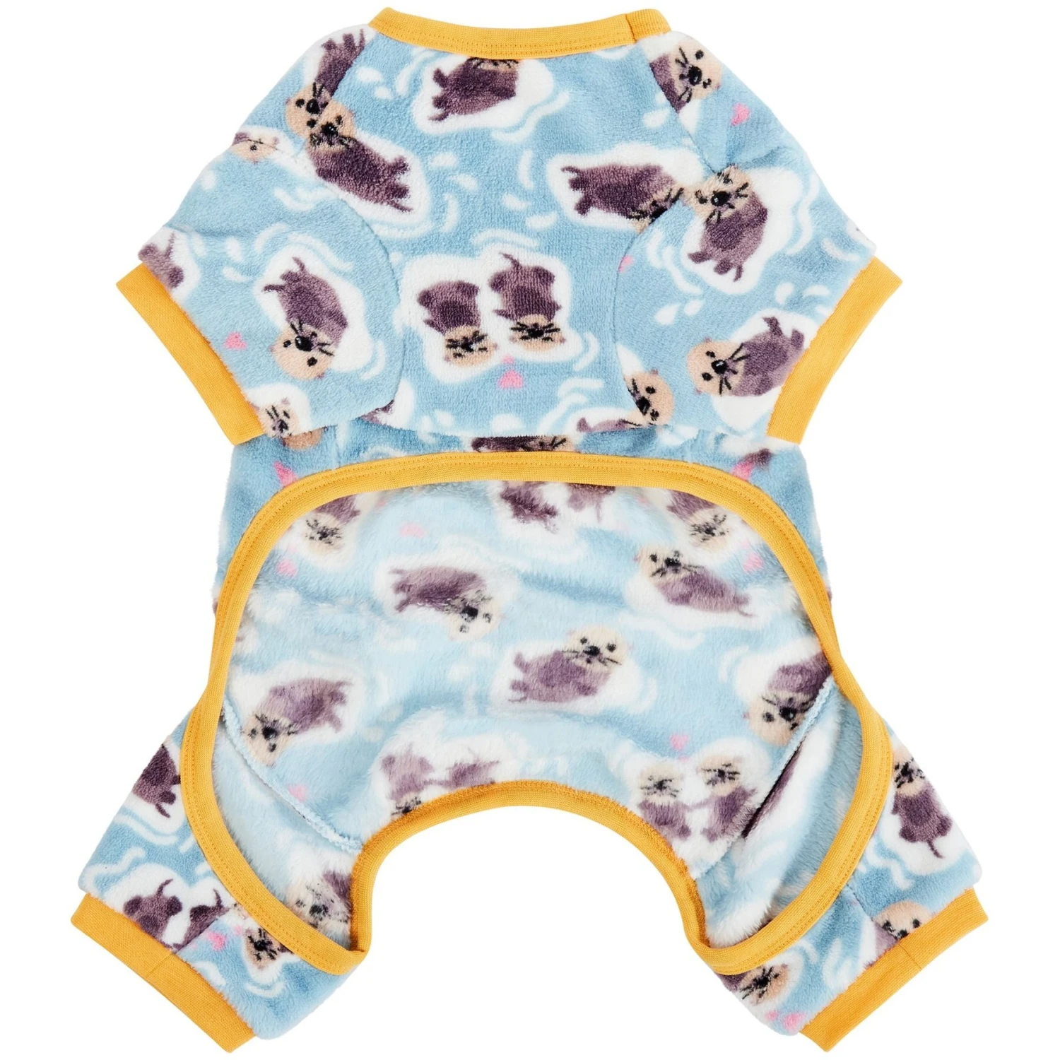 Frisco Love Otters Dog & Cat Fleece Pajamas 5 Frisco Love Otters Dog & Cat Fleece Pajamas - Image 5