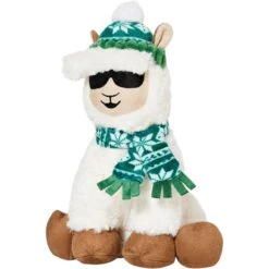 New Arrival 5 Frisco Holiday Fa La La Llama Plush Squeaky Dog Toy