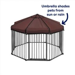 Frisco Outdoor Galvanized Steel 8-Panel Configurable Gate And Playpen With Oxford Roof 11 Frisco Outdoor Galvanized Steel 8-Panel Configurable Gate And Playpen With Oxford Roof -Frisco 507086 PT2. AC SS1800 V1669212042