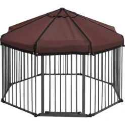 Frisco Outdoor Galvanized Steel 8-Panel Configurable Gate And Playpen With Oxford Roof 12 Frisco Outdoor Galvanized Steel 8-Panel Configurable Gate And Playpen With Oxford Roof -Frisco 507086 PT3. AC SS1800 V1666021842