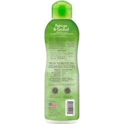 TropiClean Luxury 2 In 1 Papaya & Coconut Pet Shampoo & Conditioner & Frisco Cat & Dog Bristle Brush -Frisco 575094 PT2. AC SS1800 V1657660395