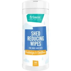 FURminator Long Hair Dog Deshedding Tool & Frisco Shed Reducing Waterless Grooming Wipes For Dogs & Cats, 50 Count -Frisco 575134 PT5. AC SS1800 V1657660396