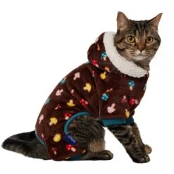 Frisco Cozy Plush Fleece Dog & Cat PJs, Mushrooms