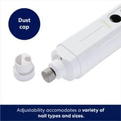 Rechargeable Cordless Cat & Dog 3-Speed Nail Grinder, White 9 Rechargeable Cordless Cat & Dog 3-Speed Nail Grinder, White -Frisco 729774 PT2. AC SS1800 V1687894786