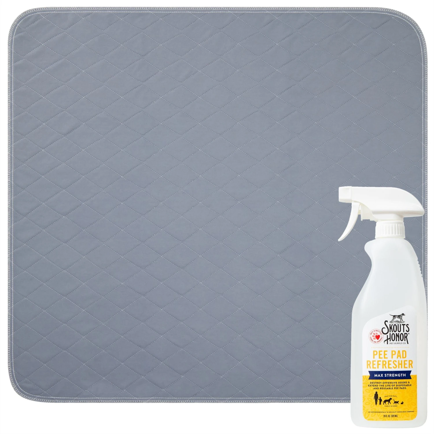 Skout's Honor Dog Pee Pad Refresher Spray, 28-oz Bottle & Frisco Washable Dog Potty Pads 1 Skout's Honor Dog Pee Pad Refresher Spray, 28-oz Bottle & Frisco Washable Dog Potty Pads
