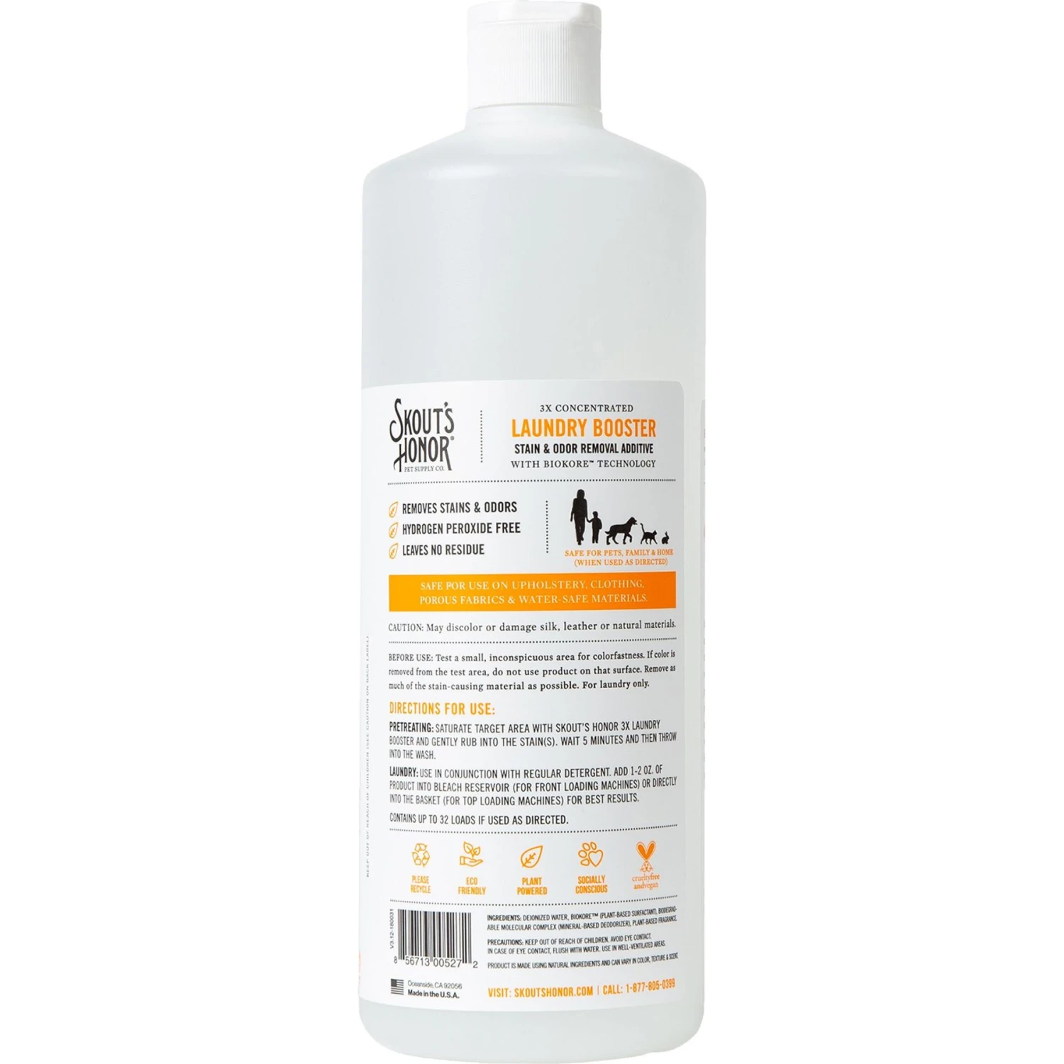 Skout's Honor Laundry Booster Stain & Odor Removal Additive, 32-oz Bottle & Frisco Washable Female Diaper 3 Skout's Honor Laundry Booster Stain & Odor Removal Additive, 32-oz Bottle & Frisco Washable Female Diaper - Image 3