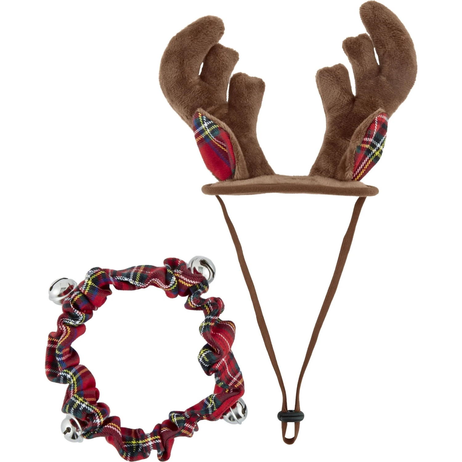 Frisco Jingle Bells Dog & Cat Holiday Collar With Bells, 1 Count & Frisco Holiday Antler Headband & Bell Collar Dog & Cat Costume 6 Frisco Jingle Bells Dog & Cat Holiday Collar With Bells, 1 Count & Frisco Holiday Antler Headband & Bell Collar Dog & Cat Costume - Image 6